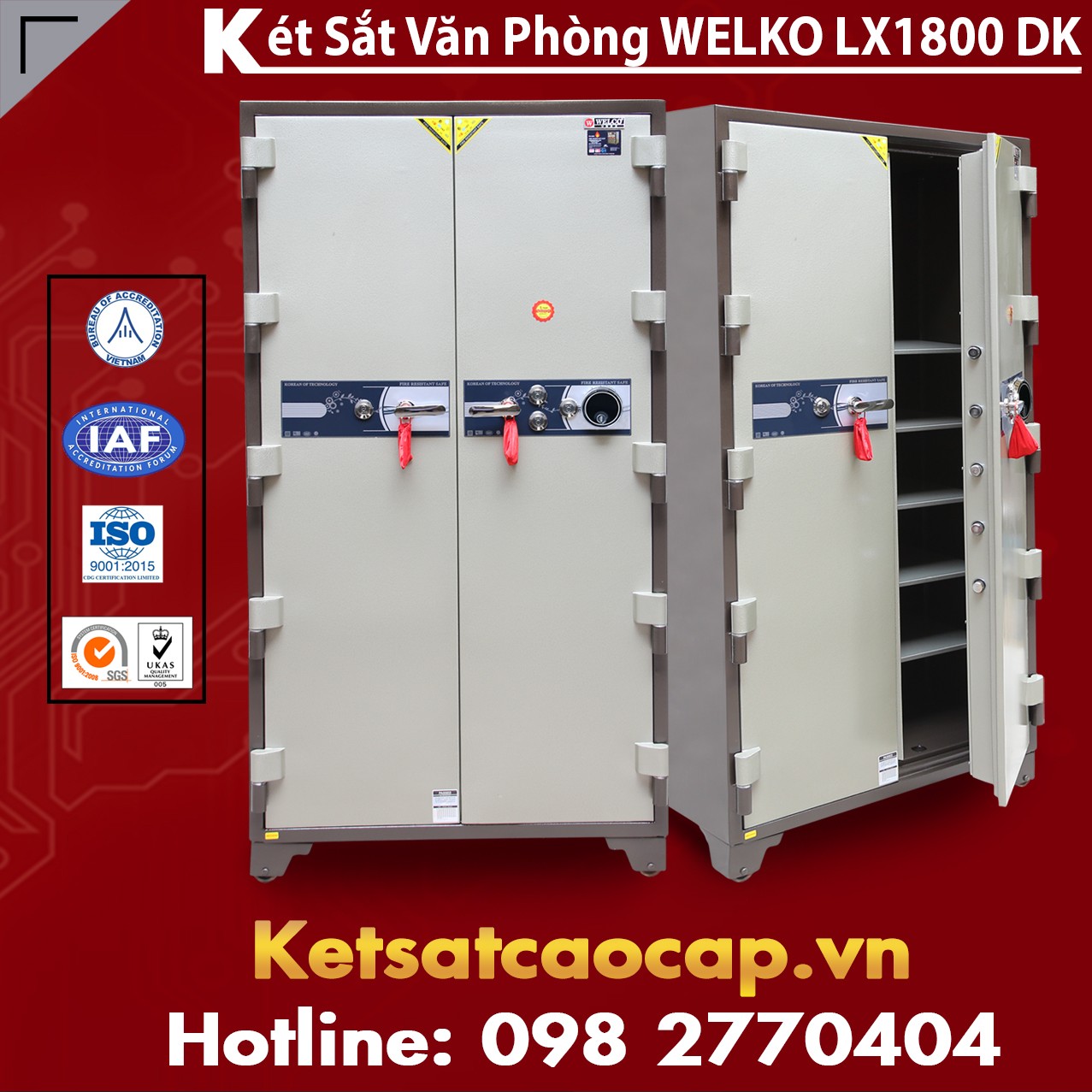 Két Sắt Văn Phòng LX1800 DK Giá Rẻ Ưu Đãi Lớn Chỉ Có Tại Welko Safe